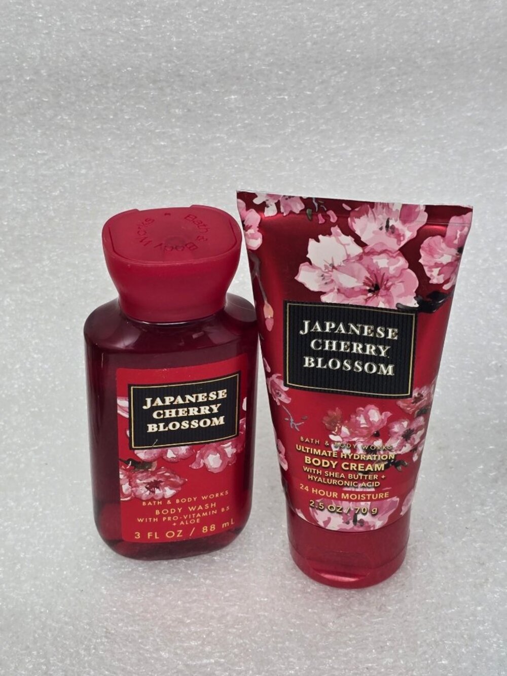 Japanese Cherry Blossom Body Wash & Body Cream Set Bath & Body Works Travel Size
